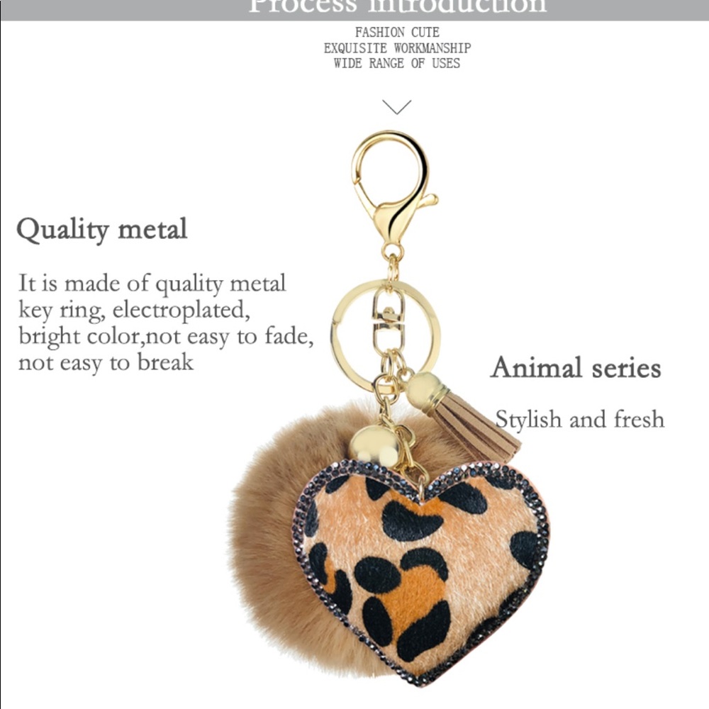 Leopard Patterned Key/Purse Charm - Picture 3 of 3